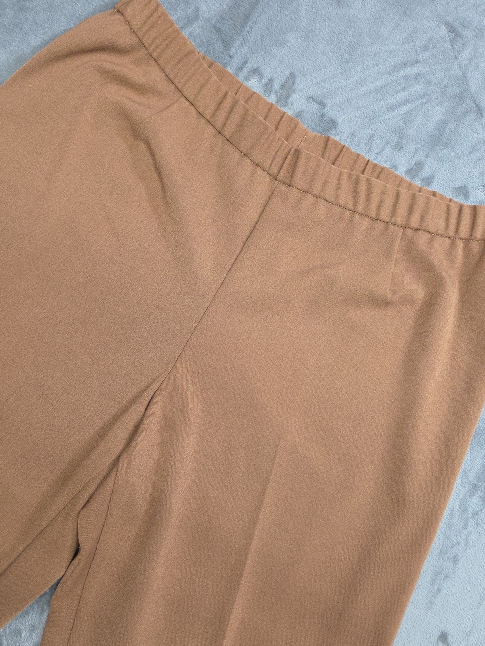 TanJay Women's 16 Tan Elastic-Waist Straight Trousers